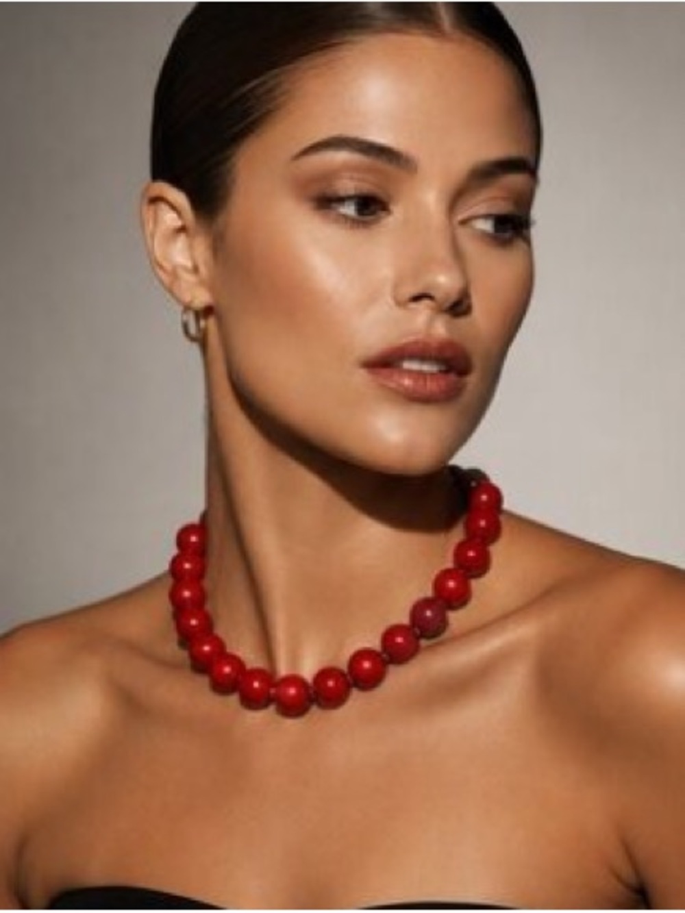 MAYAMAR Coral Ember Necklace With Gift Bag
